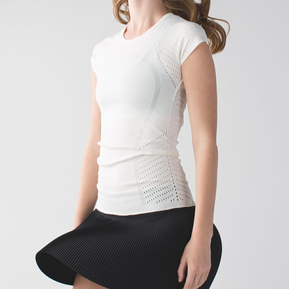 Lululemon Time Warp Short Sleeve Ventilated Shirt Seamless Size 6 - Picture 2 of 13